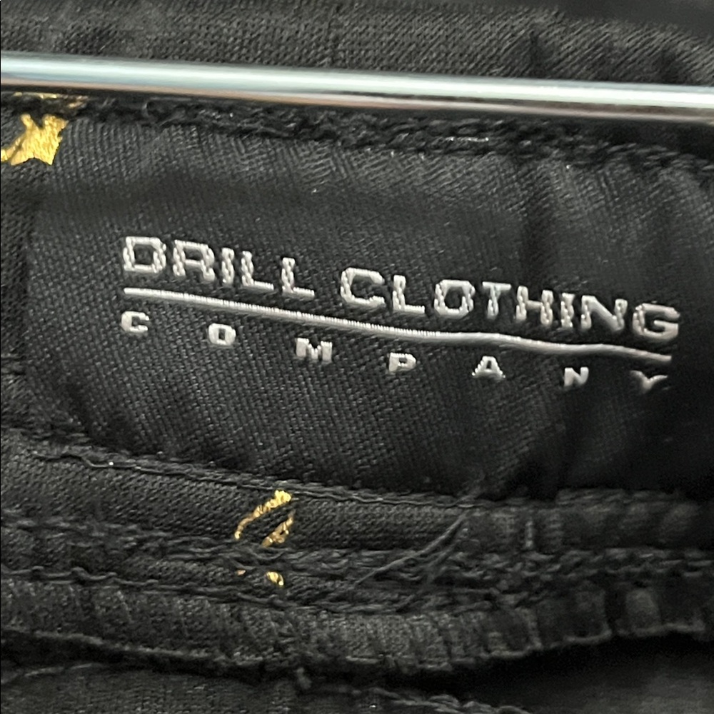 Men's Black Swim Board Shorts with Gold Accent - Picture 3 of 5